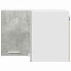 vidaXL Viseći ormarić s pohranom Beton siva i bijela 57 x 57 x 40 cm