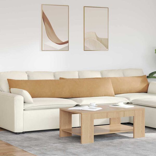 vidaXL Jastučići za sofu 2 pcs Smeđa 200 x 40 cm Kordura tekstil