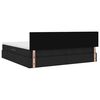 vidaXL Krevet s prostorom za pohranu s LED-om Crna 200 x 200 cm