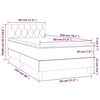 vidaXL Box spring krevet s madracem crni 80 x 200 cm od tkanine
