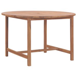 vidaXL Vrtni blagovaonski stol &Oslash; 110 x 75 cm od masivne tikovine