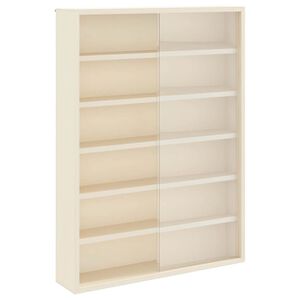 vidaXL Ormar za izlaganje na zidu Zidne Bež 40 x 8,5 x 54 cm &Scaron;perploča