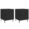 vidaXL Noćni ormarići 2 kom crni 40 x 40 x 50 cm od konstruiranog drva