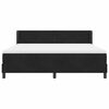 vidaXL Krevet s opruga kutije s madracem Crna 200 x 180 cm Poliester