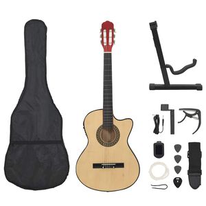 vidaXL 12-dijelni set gitare Western s ujednačivačem i 6 žica