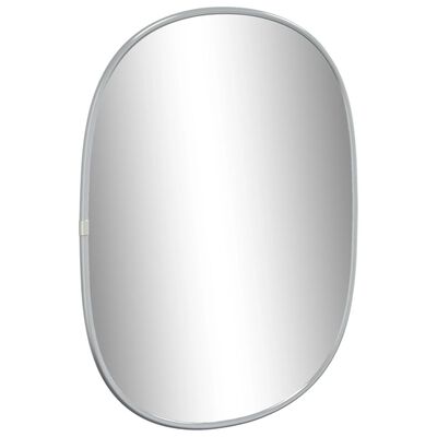 vidaXL Zidno ogledalo srebrno 40x30 cm