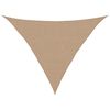 vidaXL Jedro za za&scaron;titu od sunca 160 g/m&sup2; sivosmeđe 2,5x2,5x3,5 m HDPE