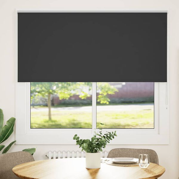 vidaXL Rolo zavjesa Blackout Black 155x150 cm &Scaron;irina tkanine 151,6 cm