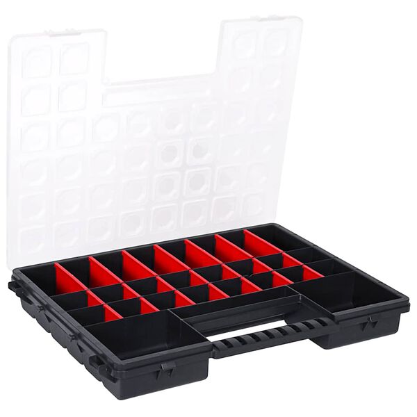 vidaXL Kutije za asortiman 5 komada s podesivim pregradama