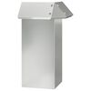 vidaXL Ograda protiv puževa 13,5 x 13,5 x 25 cm Pocinčani čelik