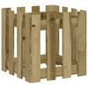 vidaXL Vrtna sadilica s izgledom ograde 40x40x40 cm od borovine