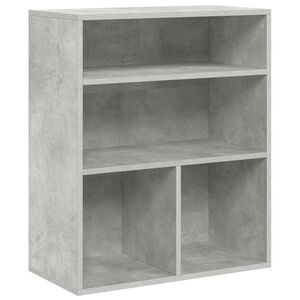 vidaXL Ormarić za knjige boja betona 60x30x71,5 cm konstruirano drvo