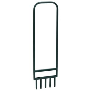 vidaXL Prozračivač travnjaka s 5 &scaron;upljih zubaca zeleni čelični