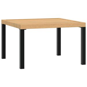 vidaXL Vrtni stolić za kavu crni 65 x 65 x 40 cm aluminijski