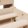 vidaXL Krevet s regalom za knjige bez madraca 140x190 cm od borovine