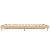 vidaXL Okvir za krevet boja hrasta 135x190 cm od konstruiranog drva