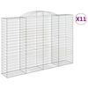 vidaXL Lučne gabionske ko&scaron;are 11kom 300x50x200/220cm pocinčano željezo