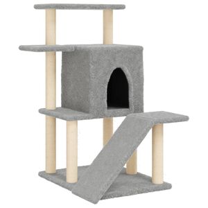 vidaXL Penjalica za mačke sa stupovima za grebanje svjetlosiva 97 cm