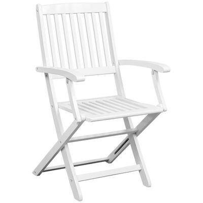 vidaXL Blagovaonske stolice 6 kom od masivnog bagremovog drva bijele