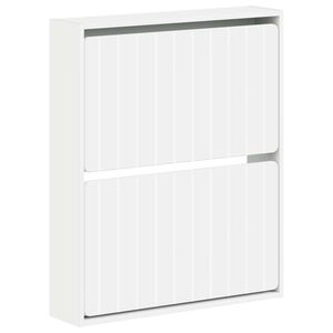vidaXL Ormar za cipele na zidu ZWOLLE 71 x 17 x 86 cm Bijela