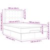 vidaXL Okvir za krevet s madraca tamnosmeđi 120x190 cm od tkanine