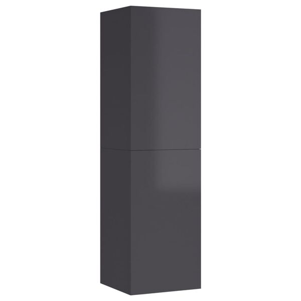 vidaXL TV ormarić sjajni sivi 30,5 x 30 x 110 cm od konstruiranog drva