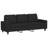 vidaXL 3-dijelni set sofa crni od tkanine