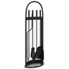 vidaXL Set alata za kamin od 5 dijelova 23x15x66 cm čelik