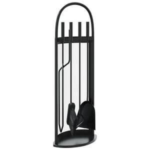 vidaXL Set alata za kamin od 5 dijelova 23x15x66 cm čelik
