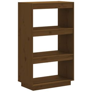 vidaXL Ormarić za knjige / pregrada boja meda 60x35x103 cm borovina
