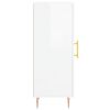 vidaXL Komoda sjajna bijela 34,5 x 34 x 90 cm od konstruiranog drva