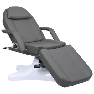 vidaXL Masažni stol sivi 180 x 62 x (86,5 - 118) cm