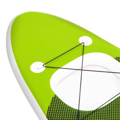 vidaXL Set daske za veslanje stojeći na napuhavanje zeleni 360x81x10cm