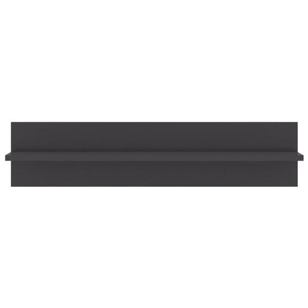 vidaXL Zidne police 2 kom sjajne sive 80x11,5x18 cm konstruirano drvo