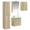 vidaXL Set ormarića za kupaonicu 5 pcs Hrast sonoma 50 x 14,5 x 70 cm