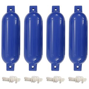 vidaXL Bokobrani za brod 4 kom plavi &Oslash; 14 x 50 cm PVC