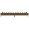 vidaXL Okvir za krevet s oprugom tamnosmeđi 90 x 190 cm od tkanine