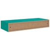 vidaXL Zidne police s ladicom 2 kom plave 60 x 23,5 x 10 cm MDF
