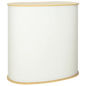 vidaXL Sajamski pult Svijetlo smeđa i bijela 90 x 48 x 93 cm