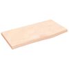 vidaXL Kupaonska radna ploča 60 x 30 x 2 cm netretirano masivno drvo