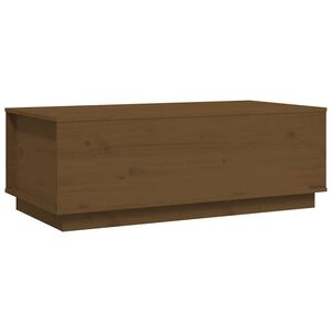 vidaXL Stolić za kavu boja meda 100x50x35 cm od masivne borovine