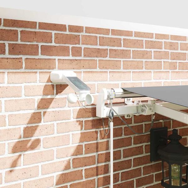 vidaXL Okvir tende S LED lampica Bijelo 400 &times; 300 cm Aluminij