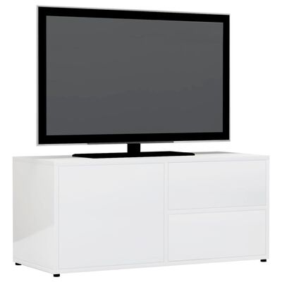 vidaXL TV ormarić visoki sjaj bijeli 80 x 34 x 36 cm od iverice