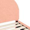 vidaXL Krevet za djecu s uzglavljem Ružičasta 90 x 200 cm Vuna