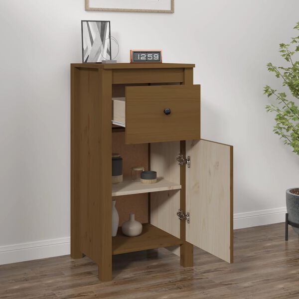 vidaXL Komoda smeđa boja meda 40x35x80 cm od masivne borovine