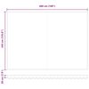 vidaXL Skrovita tenda &Scaron;areni 500 &times; 350 cm Poliester i metal