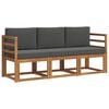 vidaXL Set vanjskih sofa 3 kom. Prirodna i antracit