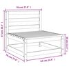 vidaXL Vrtne sofe 3 kom 70 x 70 x 67 cm od impregnirane borovine