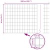 vidaXL Euro ograda Siva 0.4 x 10 m Željezo prekriveno PVC-om