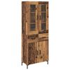 vidaXL Highboard 2 kom. Staro drvo 69,5 x 34 x 180 cm